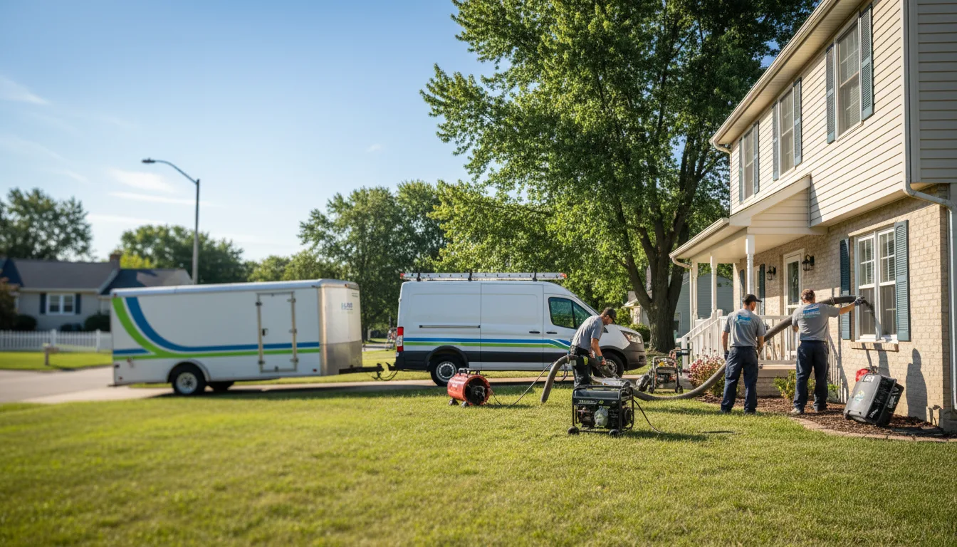 Flooded Basement Restoration And Cleanup With Repair in Concord, IL near me